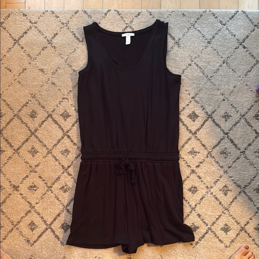 Kids Black Sleeveless Romper